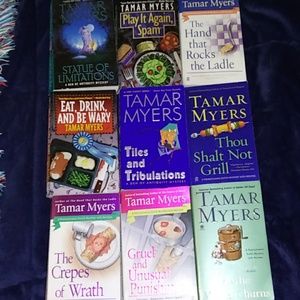 9 Tamar Myers mystery paperback books